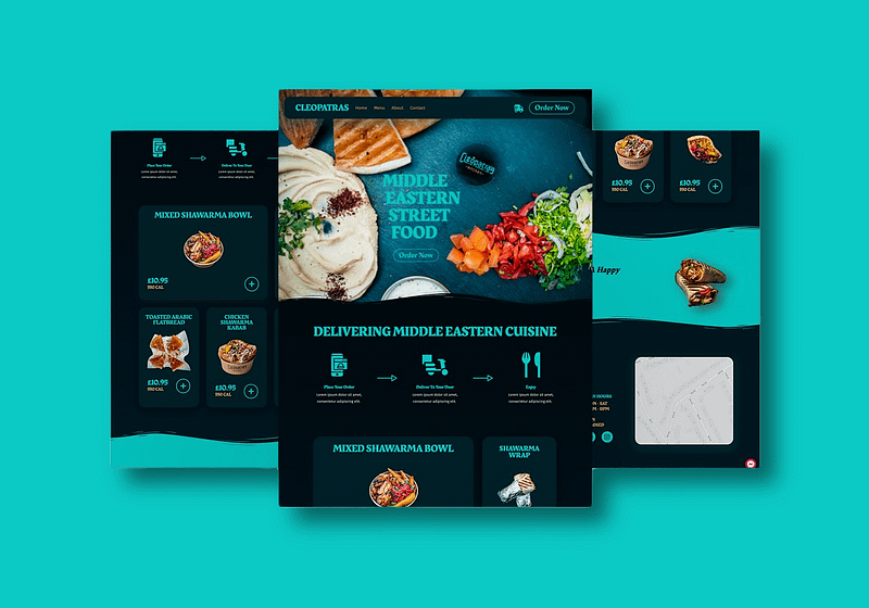 street food website concept